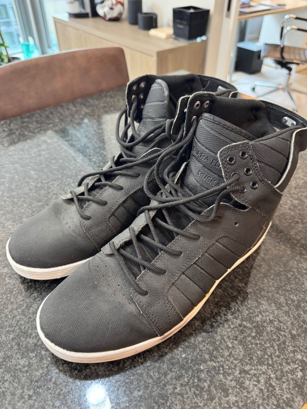 Supra Skytop Mens Size 12 Shoes Black Brand New